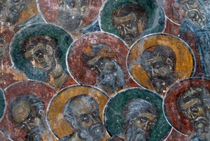 Saints, fresque au plafond de l
