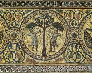 Deux chasseurs avec des arcs (détail)
