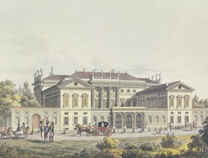 Vue de la Villa Reale dans les jardins publics de Milan - Unbekannt Unbekannt