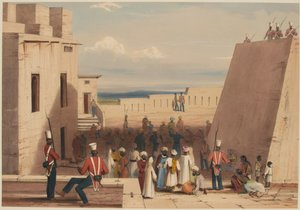 Ghuznee. Prisonniers sous escorte du 19e Infanterie native de Bombay