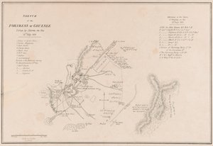 Croquis de la forteresse de Ghuznee. Pris d