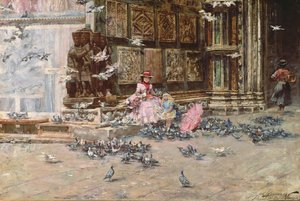 Nourrir les pigeons