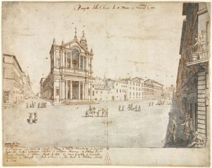 Dix-huit vues de Rome : Santa Maria in Via Lata