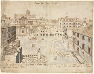 Dix-huit vues de Rome : La Fontaine de Trevi