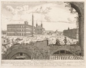 S. Giovanni in Laterano de "Prospectus Locurum Urbis Romae Insign[ium]" - Lievin Cruyl