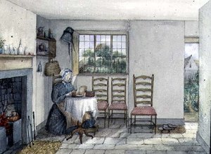 Le cottage de Mme Hancock, une des maisons de charité à Anyhoe