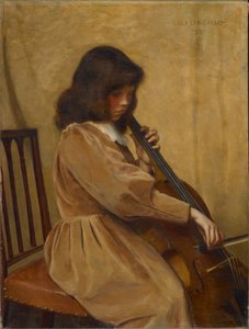 Fille jouant du violoncelle