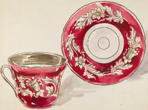 Tasse et soucoupe, vers 1936 - Lillian Causey