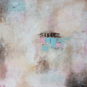 Formes abstraites roses et bleues - Lillian Christiansson