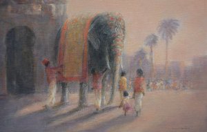 Éléphant peint