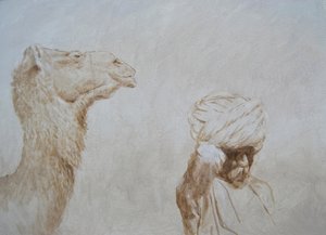 Rabari menant un chameau