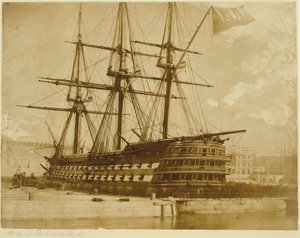 H.M.S. Duke of Wellington à Keyham, Angleterre. - Linnaeus Tripe