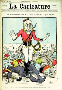 Pionniers de la civilisation, John Bull apportant la paix et la civilisation au monde, couverture du magazine 