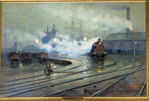 Vue des docks de Cardiff - Lionel Walden