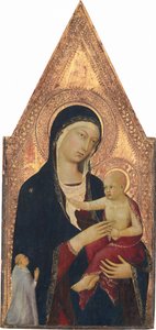 Madone et enfant avec donateur