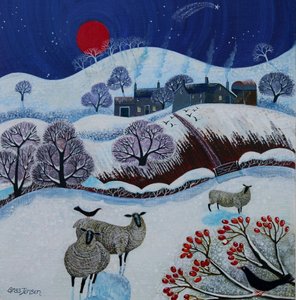 Temps de neige, 2025 (acrylique sur lin) - Lisa Graa Jensen