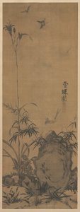 Lys et Papillons - Liu Shanshou