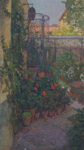 Le triptyque ou le jardin fleuri - Llewelyn Lloyd