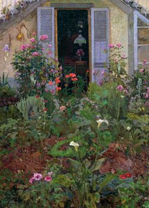 Triptyque ou Jardin en fleurs - Llewelyn Lloyd