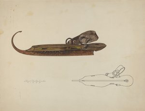 Patin à glace, vers 1938 - Lloyd Charles Lemcke