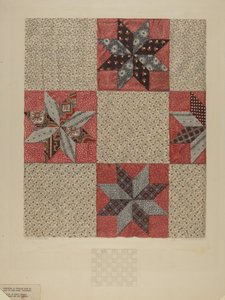 Couette à motif étoile, c. 1937