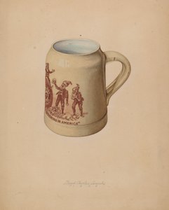 Chope en grès pour bière