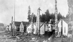 Village Indien à Howkan, Alaska, 1896