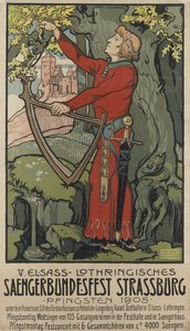 Festival des chanteurs de Saengerbundesfest à Strasbourg, 1905 - Léo Schnug