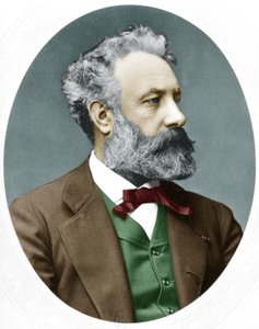 Jules Verne (1828-1905) romancier français, ici en 1877 - Lock and Whitfield