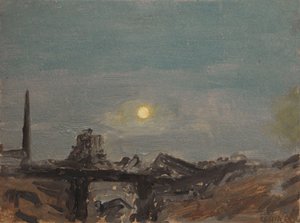 Pleine lune sur les ruines de Louxor, au bord du Nil