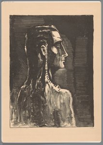 Figure aux yeux fermés