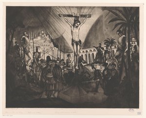Golgotha II - Lodewijk Schelfhout (signed by artist)