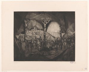 Golgotha I - Lodewijk Schelfhout (signed by artist)