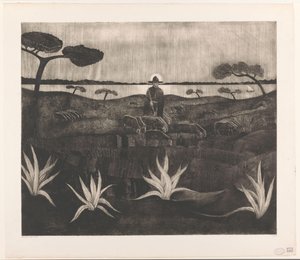 Le Troupeau - Lodewijk Schelfhout (signed by artist)