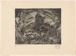Paysage de collines avec arbres (Les Arbres)