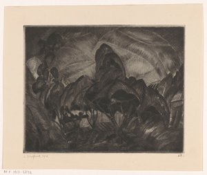 Paysage avec arbres