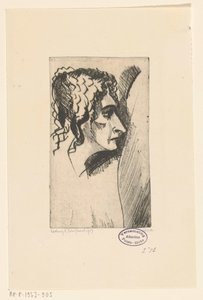 Tête de femme - Lodewijk Schelfhout (signed by artist)