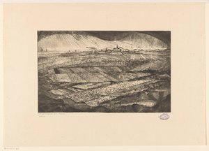 Paysage avec champs
