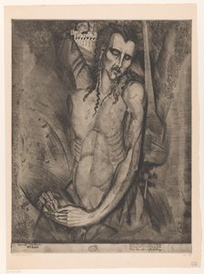 Homme nu aux yeux fermés (Le Martyr) - Lodewijk Schelfhout (signed by artist)
