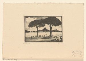 Deux arbres - Lodewijk Schelfhout (signed by artist)