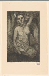 Femme assise - Lodewijk Schelfhout (signed by artist)