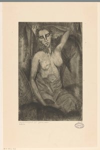 Femme assise - Lodewijk Schelfhout (signed by artist)