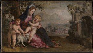Marie avec Jésus et Jean
