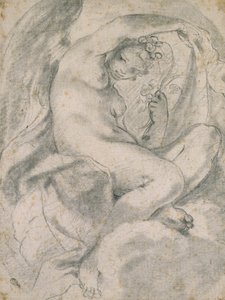 Une nymphe (Flora) parmi les nuages