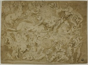 Bataille des Amazones - Lodovico Carracci