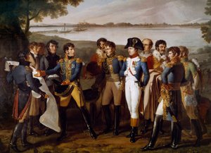 Napoléon Ier ordonne de construire un pont sur le Danube à Ebersdorf le 19 mai 1809 (détail) - Lodovico Venuti