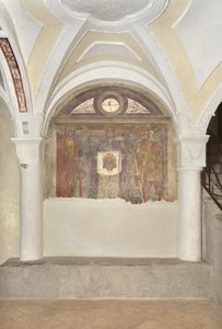 Véronique entre Saint Christophe et le Saint Chevalier - Lombard School