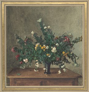 Bouquet de petits chrysanthèmes, 1862 - Léon Bonvin