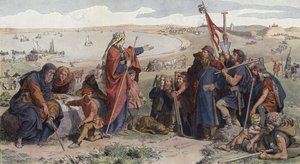 Thyra Dannebod ordonnant la construction du Danevirke