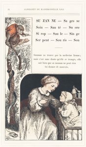Suzanne, Sagesse, Soin, Santé, Sucre, Sirop, Saule, Singe, Serpent, Souris, Son, page 32 - Alphabet par Mademoiselle Lili, par L. Froelich et par un papa (Hetzel lui-même). Bibliothèque & Magasin d